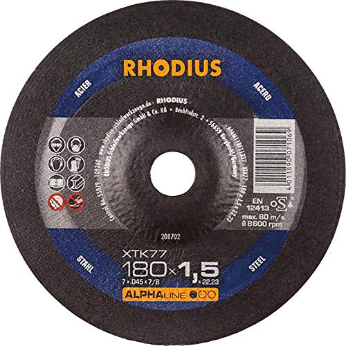 RHODIUS ALPHAline XTK77 Extradünne Trennscheibe 180 x 1,5 x 22,23 mm 25 Stk RHODIUS ALPHAline XTK77 Extradünne Trennscheibe 180 x 1,5 x 22,23 mm 25 Stk von RHODIUS