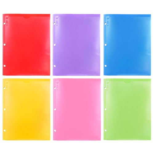 RHRYTCH 6 x Ordner, Büro-Dokumenten-Organizer, Aktenordner, Buchbindung, Aktenordner für Büro, Aktenordner, Dokumentenmappe, PP-A4-Papierbücher RHRYTCH 6 x Ordner, Büro-Dokumenten-Organizer, Aktenordner, Buchbindung, Aktenordner für Büro, Aktenordner, Dokumentenmappe, PP-A4-Papierbücher von RHRYTCH