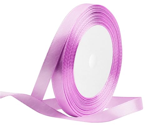 Lavendel Satinband 10mm x 22 Meters Stoffbänder für Geschenkverpackungen, Blumensträuße, Kunsthandwerk und Hochzeitsdekoration von RIBONIES