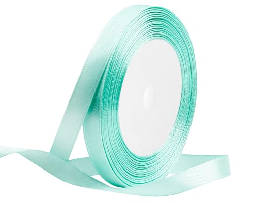 Mintgrün Satinband 10mm x 22 Meters Stoffbänder für Geschenkverpackungen, Blumensträuße, Kunsthandwerk und Hochzeitsdekoration von RIBONIES