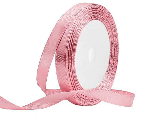 Roségold Satinband 10mm x 22 Meters Stoffbänder für Geschenkverpackungen, Blumensträuße, Kunsthandwerk und Hochzeitsdekoration von RIBONIES