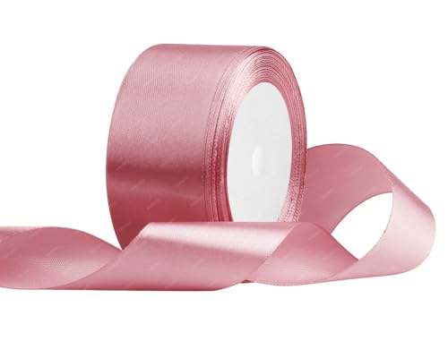 Roségold Satinband 40mm x 22 Meters Stoffbänder für Geschenkverpackungen, Blumensträuße, Kunsthandwerk und Hochzeitsdekoration von RIBONIES