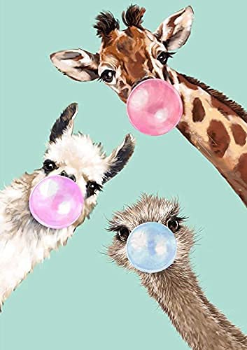 RICUVED 5D Giraffe Diamond Painting Bilder Erwachsene Tiere Diamant Painting mit Zubehör Diamant Painting Set Full Drill Diamant Malerei Kits Giraffe Painting als Geschenk Home Wand Dekor 30x40cm von RICUVED