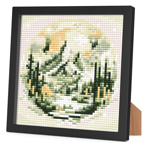 RICUVED Berg Diamond Painting Mit Rahmen, 5D DIY Set Full -Landschaft Mosaikherstellung für Kinder Mädchen, Erwachsene, Diamant Bilder Arts Craft für Home Wand Decor 18x18 cm von RICUVED