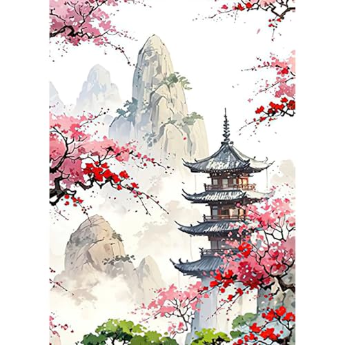 RICUVED Landschaft Diamond Painting,5D Diamant Painting Bilder Erwachsene Landschaft Diamond Painting Kinder, Full Drill Diamond Art Diamant Malerei Bilder für Home Dekor 30x40cm von RICUVED