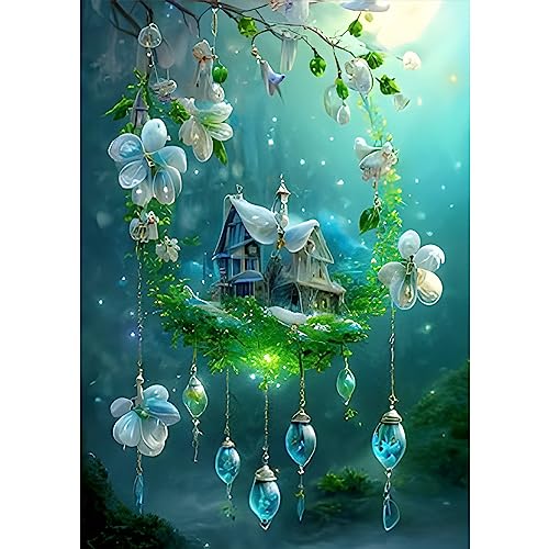 RICUVED Traumfänger Diamond Painting Set,5D Diamant Painting Bilder Erwachsene Fantasie Diamond Painting Kinder, Full Drill Diamond Art Diamant Malerei Bilder Diamond Painting für Home Dekor 30x40cm von RICUVED