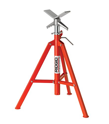 RIDGID 22168 Modell VF-99 einklappbare Rohrstütze mit V-Kopf, Rohrstütze mit Rohrkapazität von 8" (300 mm) von RIDGID