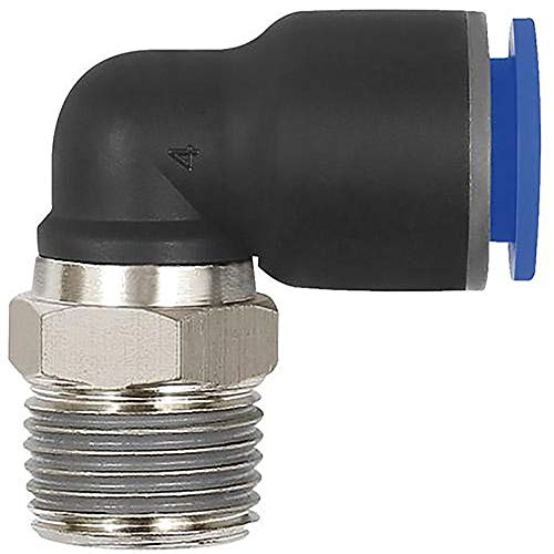 RIEGLER 109294-126.012-8 L-Steckverschraubung »Blaue Serie«, drehbar, R 1/2 außen, Ø 8 mm, 1Stk von Riegler