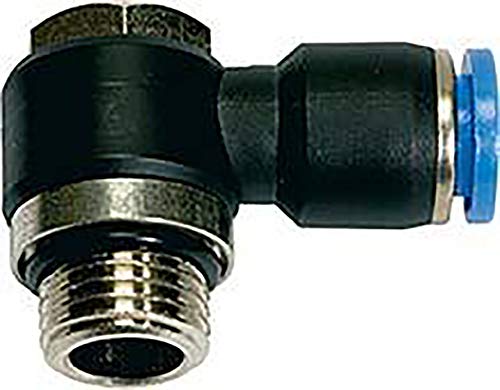 RIEGLER 109403-145.005-6 L-Steckverschraubung »Blaue Serie«, drehbar, M5 a, max.15, Ø 6mm, 1Stk von Riegler