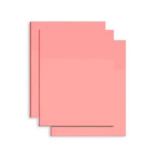 RINGGLO 150 Stück transparente Haftnotizen, zartrosa, selbstklebende Notizblöcke, selbstklebende Notizen für Bürolieferanten, Zuhause, Notizbuch,A von RINGGLO
