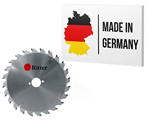 Ritter ® Sägeblatt 156X12,7 | Kreissägeblatt 156 X 12,7 Holz | Geeignet für Handkreissäge, Kappsäge und Tischkreissäge von Bosch, Makita, Metabo usw. | Handkreissägeblatt | Kreissägeblätter Hartmetall von RITTER