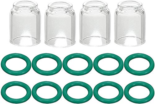 RIVERWELD Isolierte Glas -Tig -Tassen Nr.7 (11,0 mm Öffnung) Clear Quarzdüse für SR WP 9 17 18 20 25 26 TIG -Schweiß brenner 14pcs von RIVERWELD