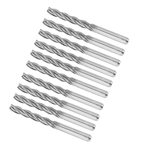 10pcs Holzmühlenschneider -Set - CNC CNC 4 Flöte Spiral Bit End Mill Cutter 3,175 X 22 Mm Zum Effizienten Schneiden 10pcs Holzmühlenschneider -Set - CNC CNC 4 Flöte Spiral Bit End Mill Cutter 3,175 X 22 Mm Zum Effizienten Schneiden von RIZGHWOY