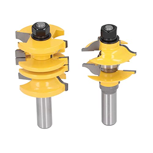 Benutzerfreundlich Einstellbarer Kabinett Router Bit Langable Starte Rail Frend Cutter 1/2in Shank 2pcs/Set für Holzbearbeitungsprojekte Benutzerfreundlich Einstellbarer Kabinett Router Bit Langable Starte Rail Frend Cutter 1/2in Shank 2pcs/Set für Holzbearbeitungsprojekte von RIZGHWOY