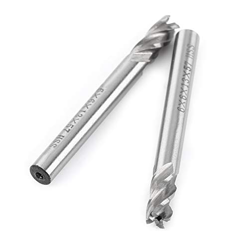 Hohe Härte 2pcs HSS 6mm 4 Flötenendmühlen Metallschnitzer -Gravurfräumaschinen Bit CNC -Werkzeug für Viele Fräsmaschinen. Hohe Härte 2pcs HSS 6mm 4 Flötenendmühlen Metallschnitzer -Gravurfräumaschinen Bit CNC -Werkzeug für Viele Fräsmaschinen. von RIZGHWOY