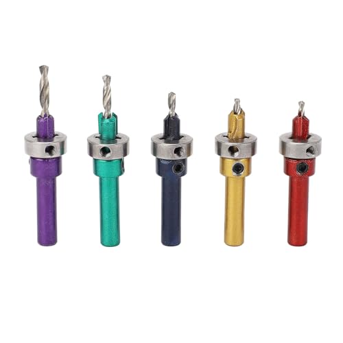 Holzbohrbohrbohrbit Set Effiziente Chipentfernung und Flexible Einstellbarkeit für Holzbearbeitung 5pcs 2,8-4,0 Mm 5 Farben Holzbohrbohrbohrbit Set Effiziente Chipentfernung und Flexible Einstellbarkeit für Holzbearbeitung 5pcs 2,8-4,0 Mm 5 Farben von RIZGHWOY