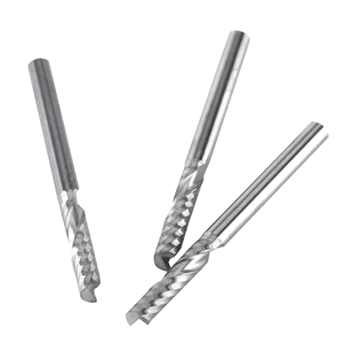Langlebiger Wolfram -Carbid -Einflöten Endmühlen Set 5pcs 3,175 Mm CNC Bit für die Chip Lichtung Langlebiger Wolfram -Carbid -Einflöten Endmühlen Set 5pcs 3,175 Mm CNC Bit für die Chip Lichtung von RIZGHWOY