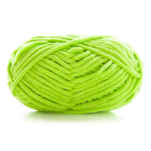 RJDJTTBD 1 Stück 50 g dickes Samtgarn, handgefertigt, DIY-Strickgarn, Linie, Schal, Mütze, weiches Chenille-Garn zum Stricken von RJDJTTBD