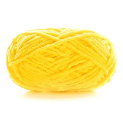 RJDJTTBD 1 Stück 50 g dickes Samtgarn, handgefertigt, DIY-Strickgarn, Linie, Schal, Mütze, weiches Chenille-Garn zum Stricken von RJDJTTBD