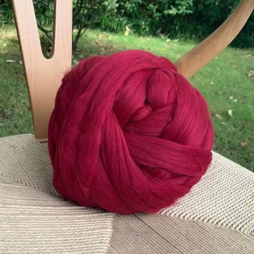 RJDJTTBD 1000 g DIY grobes Wollgarn Handstrickdecke Armstrickdecke Nachahmung Wolle Super grobes Garn Wolldecke Linie grob von RJDJTTBD