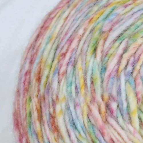 RJDJTTBD 50 g/Knäuel Regenbogen-dickes Garn, segmentgefärbt, Farbverlauf, Wollgarn, Mütze, Schal, Pullover, Handstricken, Häkeln, Mischgarn von RJDJTTBD