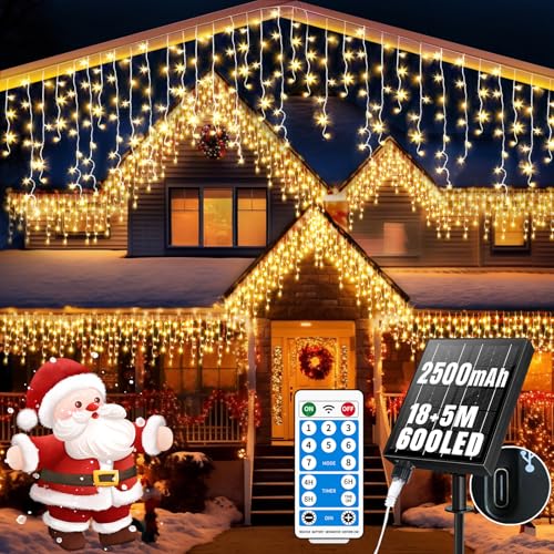 RJEDL Solar Eiszapfen Outdoor Weihnachtslichter von RJEDL