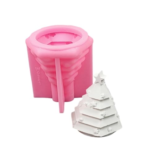 3D-Formen für Weihnachtsbaum, Kerzen, Gießformen, Silikonform, Ornament-Formen, Epoxidharz, Kerzenherstellung von RKJRTK