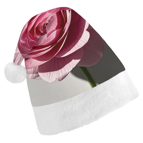 Eine schöne Blumen-Weihnachtsmannmütze für Damen und Herren, Weihnachtsmütze, Weihnachtsmütze, Partyhut, Strumpfmütze, Totenkopfmütze, Größe S von RKJVB