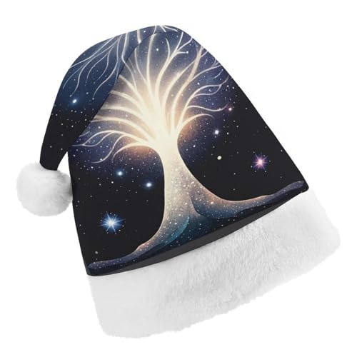 RKJVB The Tree of Psychic Life Weihnachtsmütze für Damen und Herren, Weihnachtsmütze, Weihnachtsstrumpfmütze, Totenkopfmütze, Erwachsene von RKJVB