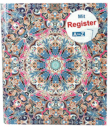 RNKVERLAG 46702 - Ringbuch, für DIN A5, mit Register A-Z, Orient, 1 Stück von RNKVERLAG