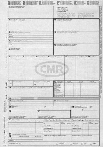 RNK Frachtbrief CMR, für Laserdrucker, A4, 4fach, 50 x 4 Blatt (50 Sätze), Sie erhalten 1 Packung á 50 Sätze von RNK - Verlag