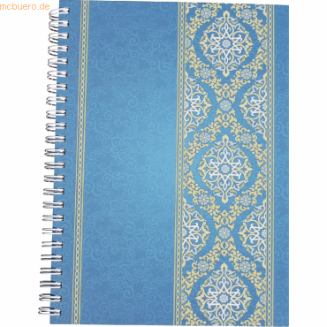 RNK Notizbuch A5 mit Register A Z Blue Orient 48 Blatt von RNK