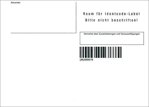 RNKVERLAG 2130 - Postpaketaufkleber Inland, DIN A6 quer, selbstklebend, 100 Stück von RNKVERLAG