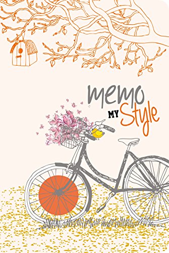 RNKVERLAG 46573 - Softcover Heft „Orange Bicycle“, 11 x 17 cm, liniert, 32 Blatt, 1 Stück von RNKVERLAG