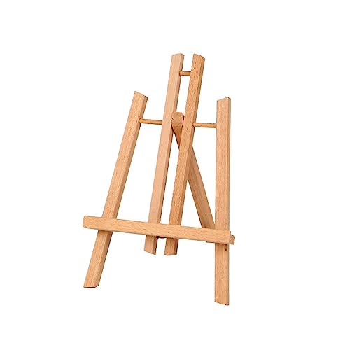 Mini-Staffeleien, verstellbare Künstler-Staffeleien aus Holz, kleine Tisch-Staffelei für Hochzeitsschild, Foto und Speisekarte, klappbarer Staffelei-Ständer, leicht und tragbar (Größe: 21 x 26 x 36 von RNNYWDRQ