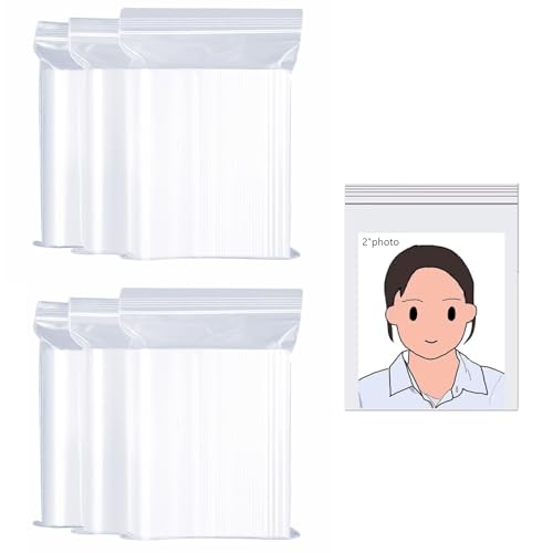 600 Stück Baggys, Tüten, Baggies, Kleine Tüten, Kleine Plastiktüten, Tütchen, Wiederverschließbare Beutel, Plastiktüten Klein (4cm*6cm) von RNXSIB