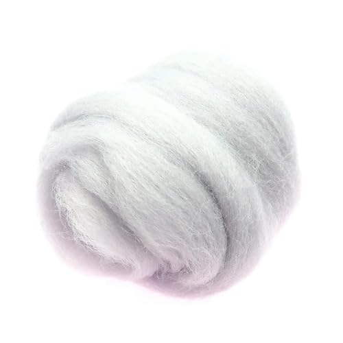 ROCILA 200 g 66S Wollfaser zum Nadelfilzen, Nassfilzen, Wollfilzen, handgefertigtes Spinnen, DIY-Bastelmaterialien von ROCILA