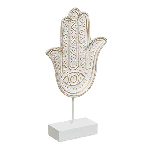 ROCKING GIFTS Dekorative Holzfigur Fatima Hand mit Erdbeutel von ROCKING GIFTS