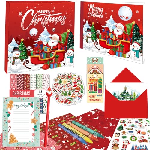 ROEOWENE 204 PCS Scrapbook Zubehör DIY Scrapbook Set Mädchen Bullet Journal Sticker Scrapbooking Zubehör Sticker Aesthetic A5 Notizbuch Bastelset Kinder Tagebuch Weihnachten Geschenke ab 6-12 Jahre von ROEOWENE