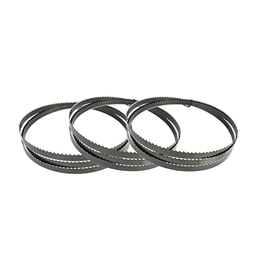 Bandsägeblatt Premium Qualität, 3PCS SK5 Carbon Scheppach 1400mm Band Sägeblatt 3.2/6.35/9,5mm Breite 6/14TPI Holzbearbeitung Werkzeuge Zubehör for EinheII(14tpi Mixed) von ROJDFCNBW