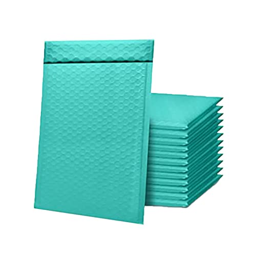 Versandtaschen, gepolsterte Umschläge, 10 Stück Schaumstoff-Kissenumschläge for Versenden von Geschenken(Green,13 * 15cm) von ROJDFCNBW