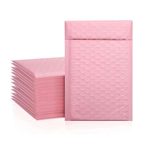 Versandtaschen, gepolsterte Umschläge, 10 Stück Schaumstoff-Kissenumschläge for Versenden von Geschenken(Pink,13 * 18cm) von ROJDFCNBW