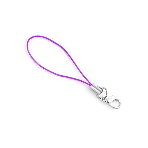 ROMDANTY 20 Stück Karabinerverschluss Telefon Lanyard Polyester Gurt Schnur für DIY Schlüsselanhänger Handwerk Findings Mobile Zubehör von ROMDANTY