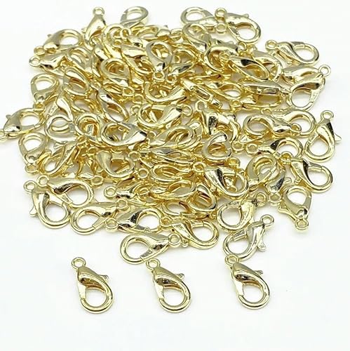 ROMDANTY 30 Karabinerverschlüsse für Halsketten und Armbänder, Ketten, Schmuck, DIY, 12 x 6 mm von ROMDANTY