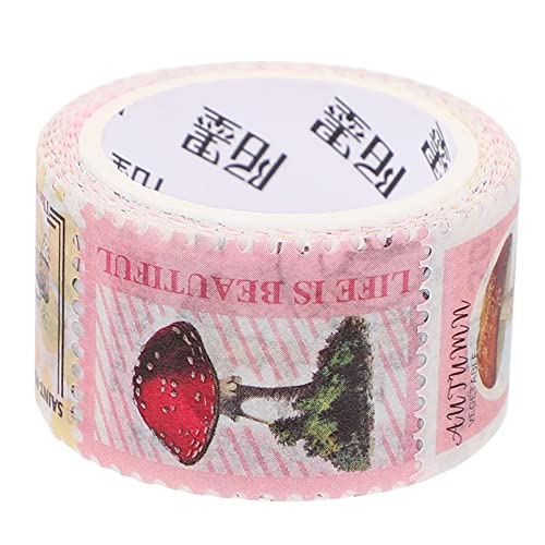 ROMISBABA 1 Rolle Briefmarken und Washi Tape Bausätze Karte retro Musik Vinyl-Aufkleber personalisierter individuation notizhefte Geschenkaufkleber selber machen Scrapbook-Aufkleber Papier von ROMISBABA