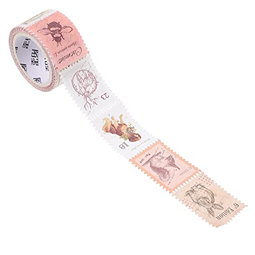 ROMISBABA Tale Scrapbooking-aufkleber 1 Rolle mit Vintage-stempelaufklebern Papieraufklebern für Handbücher Basteln von ROMISBABA