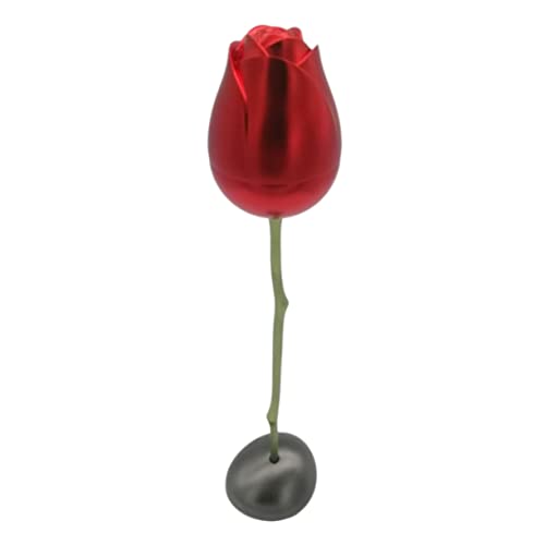 ROMISBABA 1 Satz Ewige Rose Künstliche Rosen Rosengeschenk Anhänger Für Ring-aufbewahrungsbehälter Valentinstag Ringetui Rosenring-etui Schmuck Ringe Schmucketui Rot Aluminiumlegierung von ROMISBABA