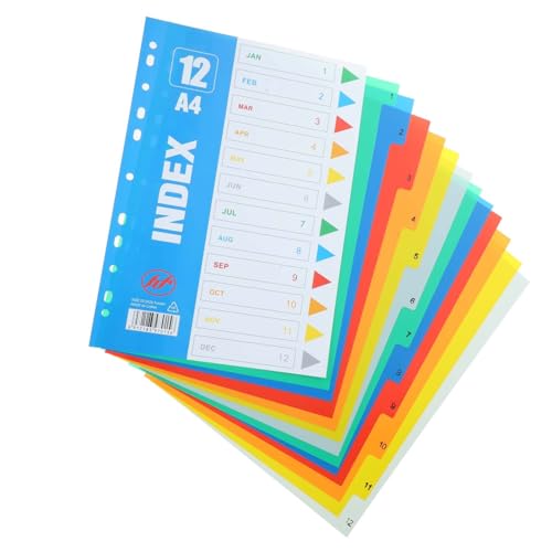 ROMISBABA 1 Satz Index Trenner Seitenordner Trenner Ordner Organizer Pastell Trenner Magnetischer Tagesablauf Diagramm Für Kinder Tab Teiler Tragbar 31 Karteikarten Das Notizbuch von ROMISBABA