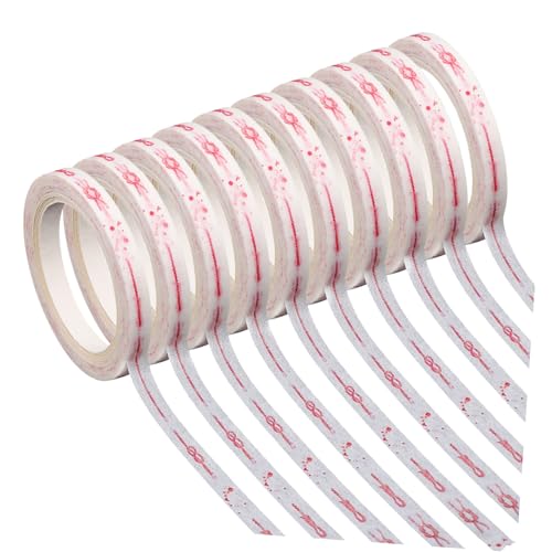 ROMISBABA 10 Rollen Bandset geschenkband Washi-Tape Scrapbooking-Klebeband Handgemachtes Tape Handwerksband selbstklebende DIY-Klebebänder Notizbuch DIY Washi Tape DIY Klebeband Papier von ROMISBABA