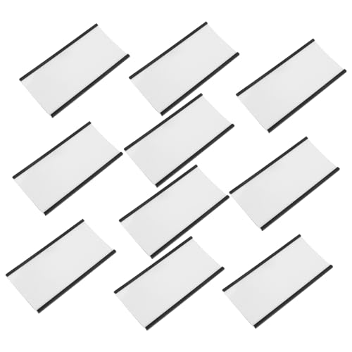 ROMISBABA 10 Sets Magnetische Etiketten Magnete Für Whiteboard Magnetische Schilder Clip Etiketten Clip Namensmagnet Magnetische Etikettenstreifen Briefkasten Etikettenhalter von ROMISBABA